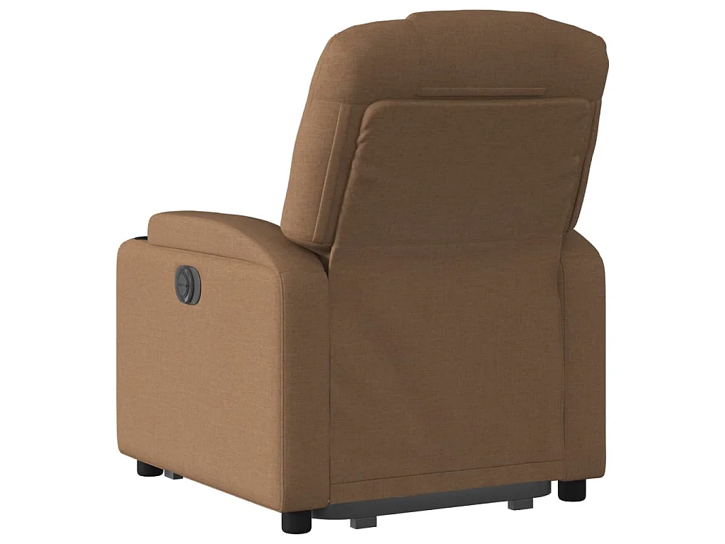 Sta-op-stoel elektrisch verstelbaar stof bruin