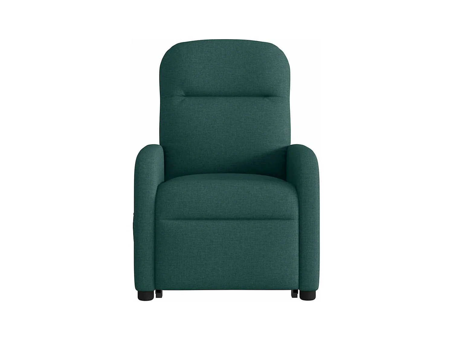 Fauteuil inclinable de massage électrique Vert foncé Tissu