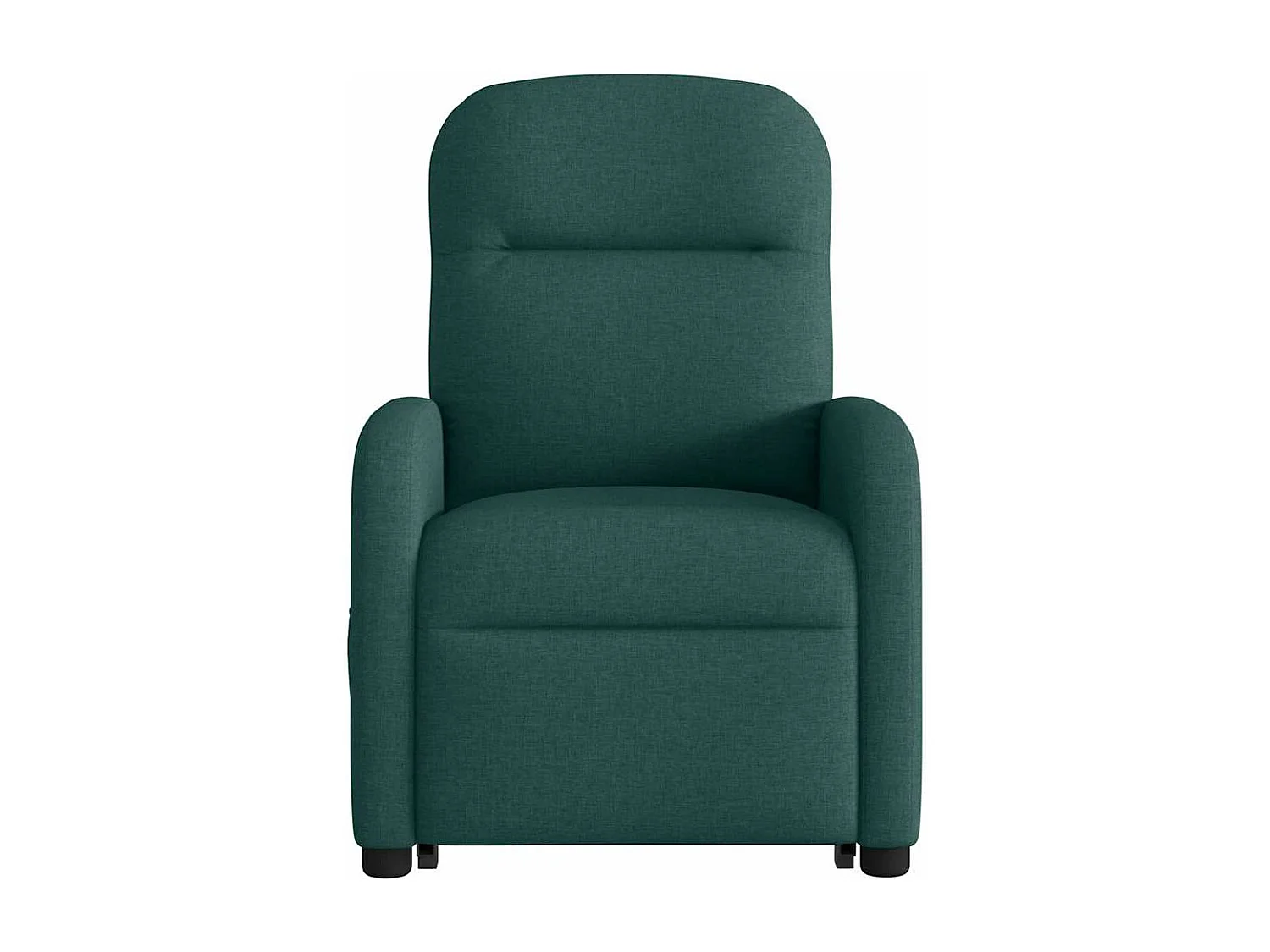 Fauteuil inclinable de massage électrique Vert foncé Tissu