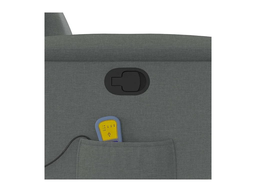 Massagestoel verstelbaar stof donkergrijs