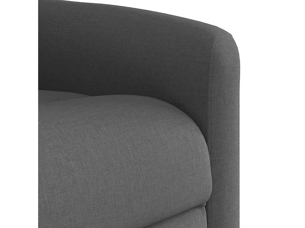 Fauteuil inclinable de massage en tissu gris foncé