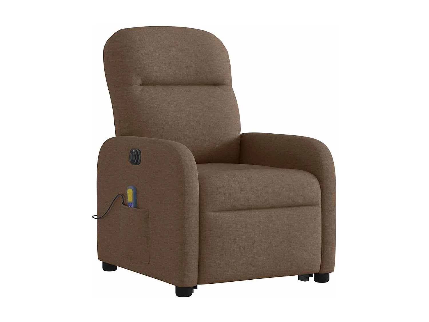 Fauteuil inclinable de massage électrique Marron Tissu