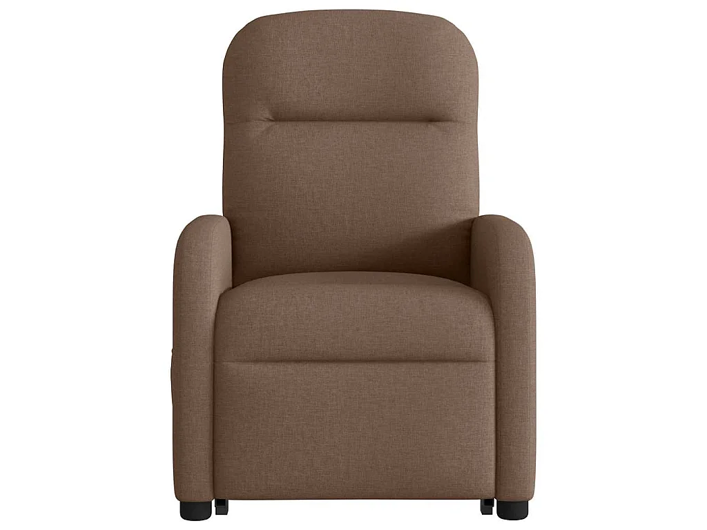 Fauteuil inclinable de massage électrique Marron Tissu