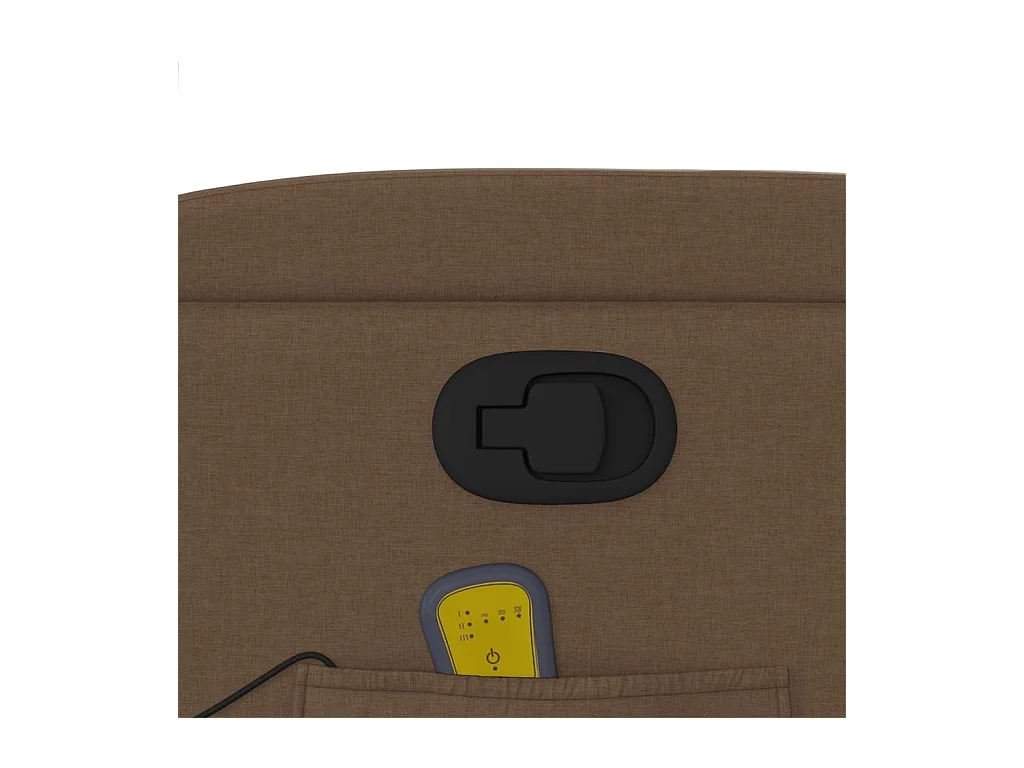 Massagestoel verstelbaar stof bruin