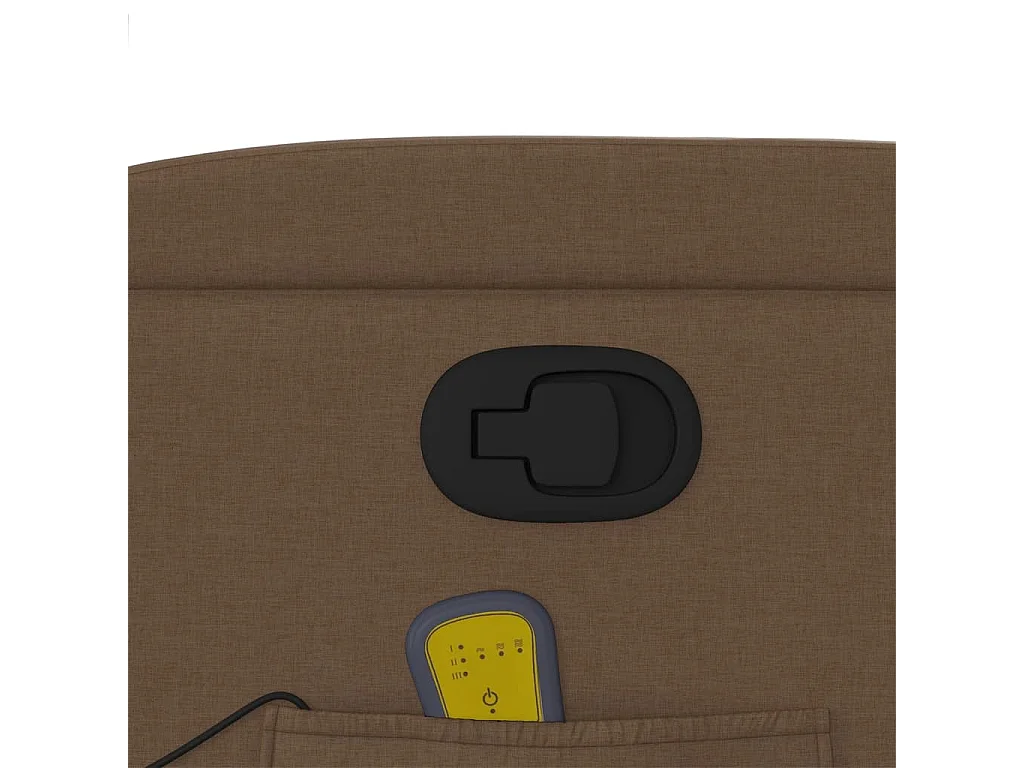 Massagestoel verstelbaar stof bruin