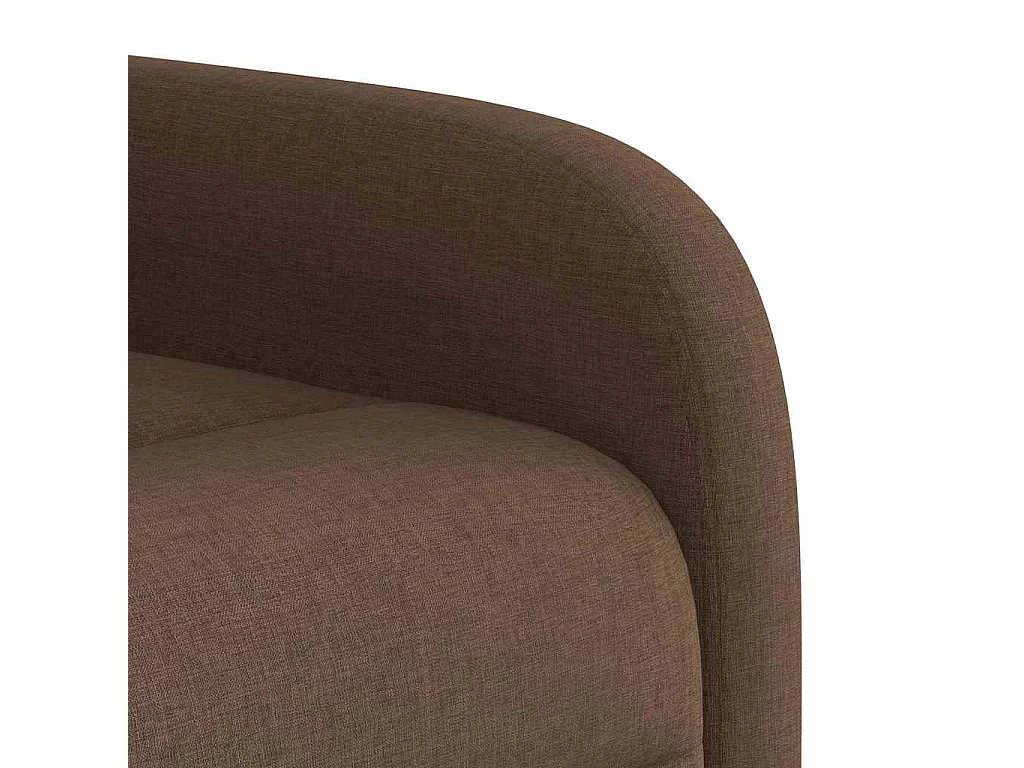 Fauteuil de massage inclinable Marron Tissu