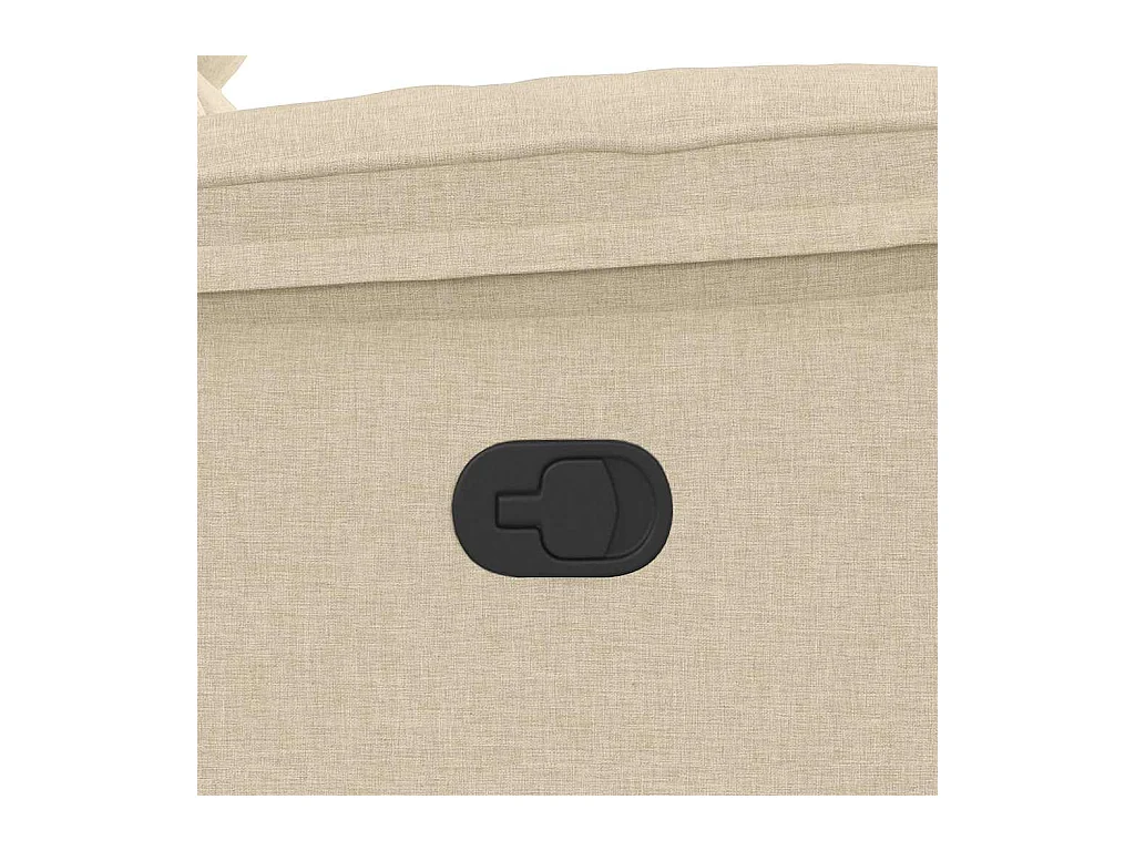 Massagestoel verstelbaar stof crèmekleurig