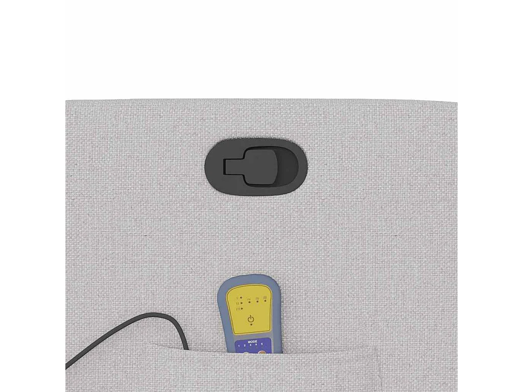 Fauteuil de massage inclinable gris nuage tissu