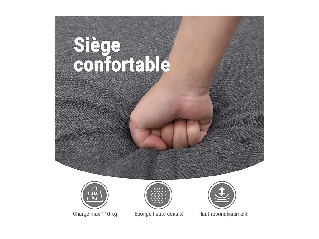 Fauteuil inclinable électrique Taupe Tissu