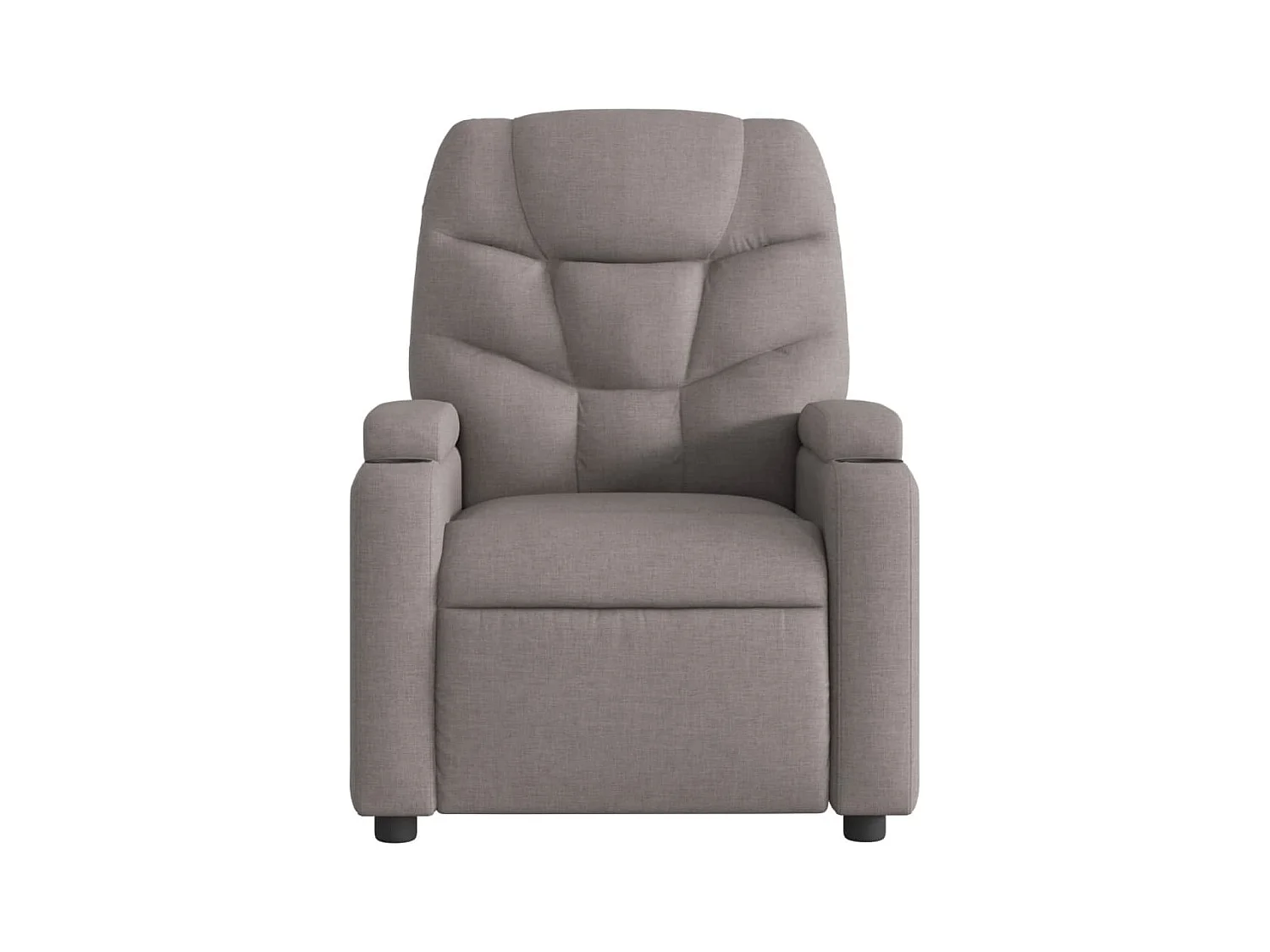 Fauteuil inclinable électrique Taupe Tissu