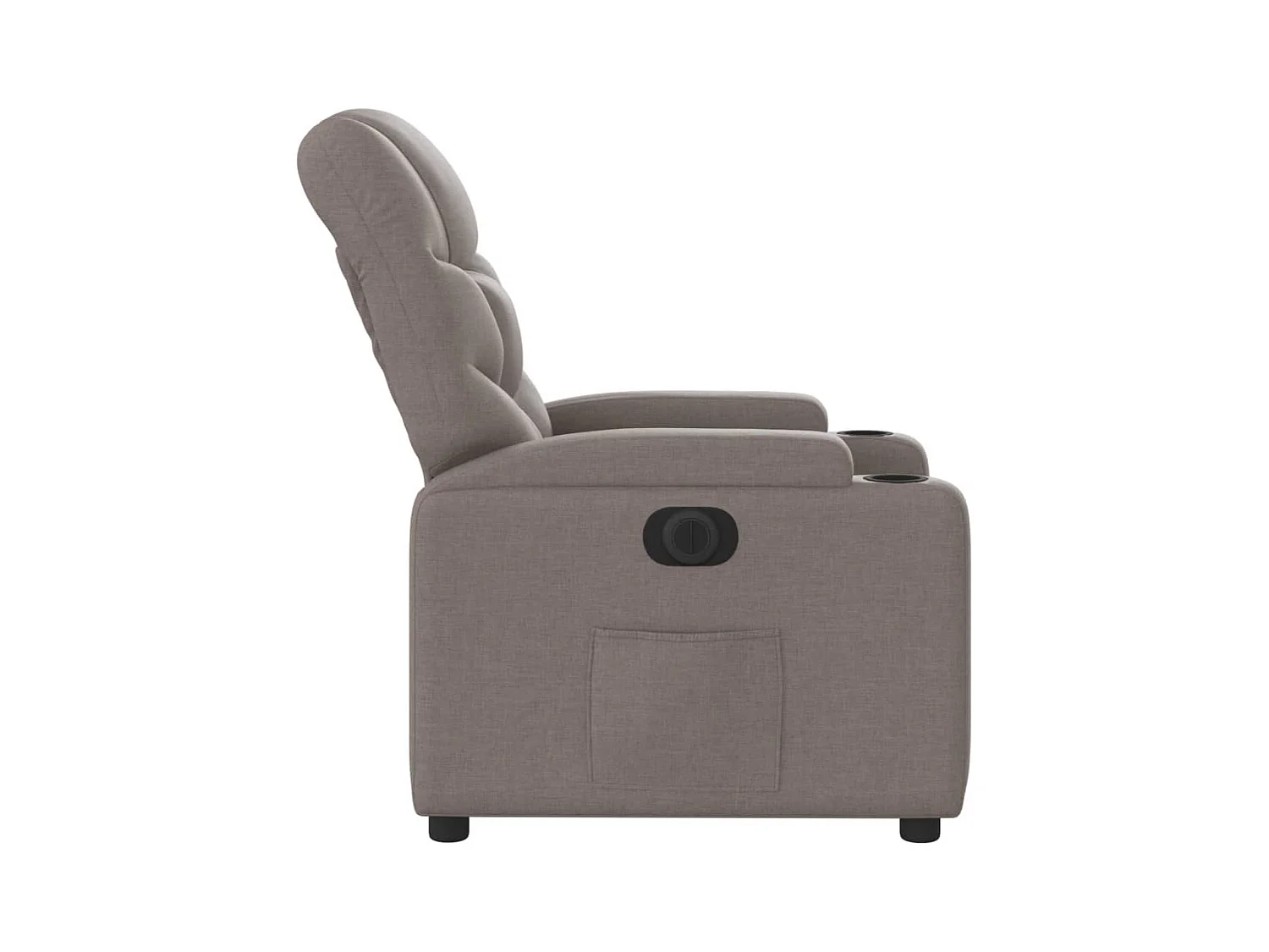 Fauteuil inclinable électrique Taupe Tissu