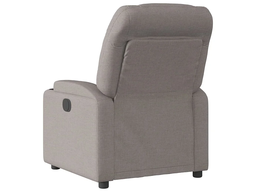 Fauteuil inclinable électrique Taupe Tissu
