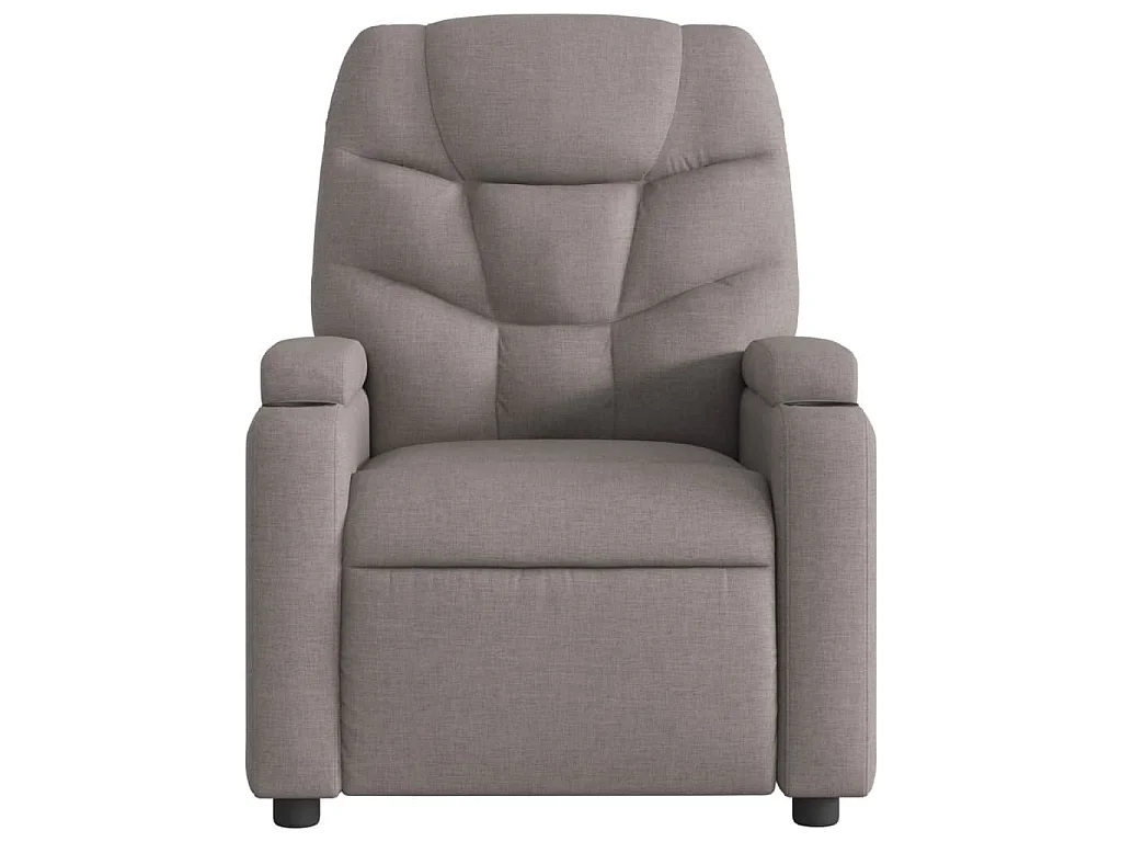 Fauteuil inclinable électrique Taupe Tissu