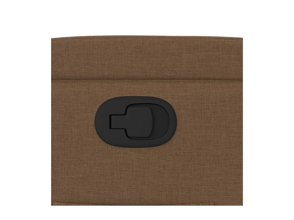 Fauteuil verstelbaar stof bruin