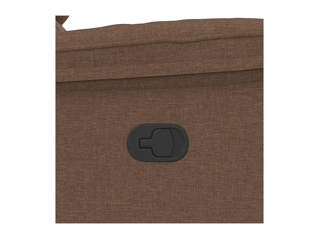 Poltrona Massaggiante Reclinabile Marrone in Tessuto