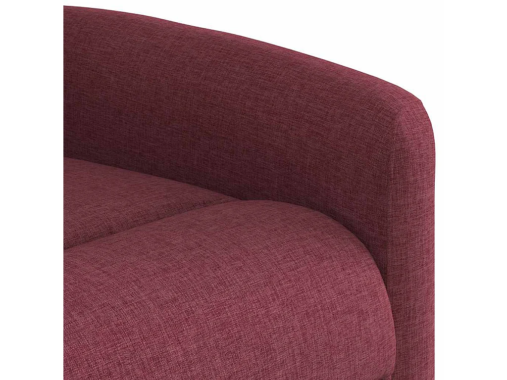 Massagesessel Weinrot Stoff