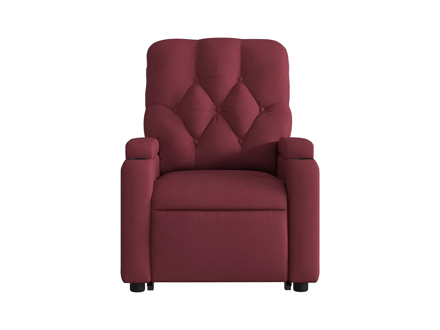 Fauteuil inclinable électrique rouge bordeaux tissu