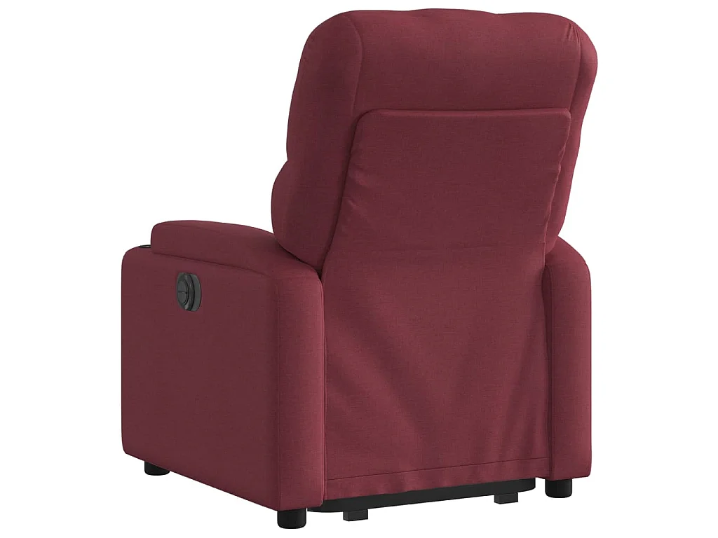 Sta-op-stoel elektrisch verstelbaar stof wijnrood