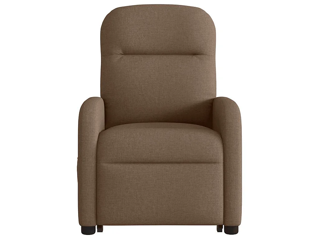 Fauteuil de massage inclinable Marron Tissu