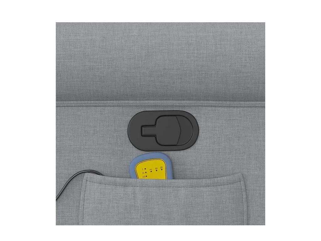 Massagestoel verstelbaar stof lichtgrijs