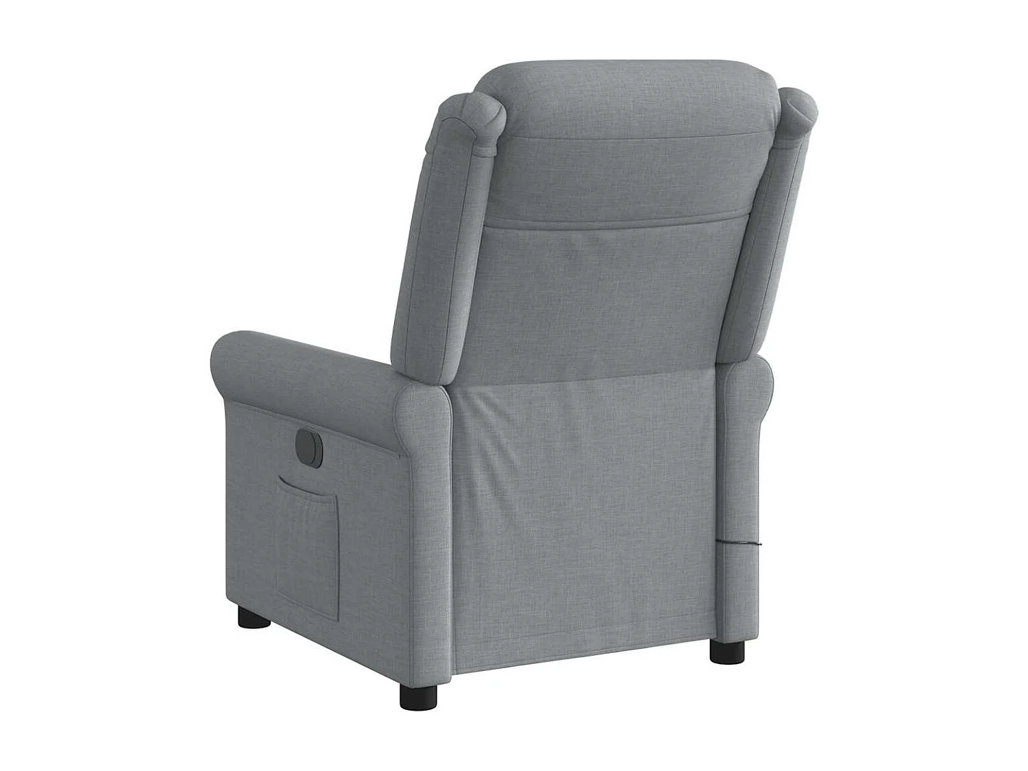 Fauteuil de massage inclinable Gris clair Tissu