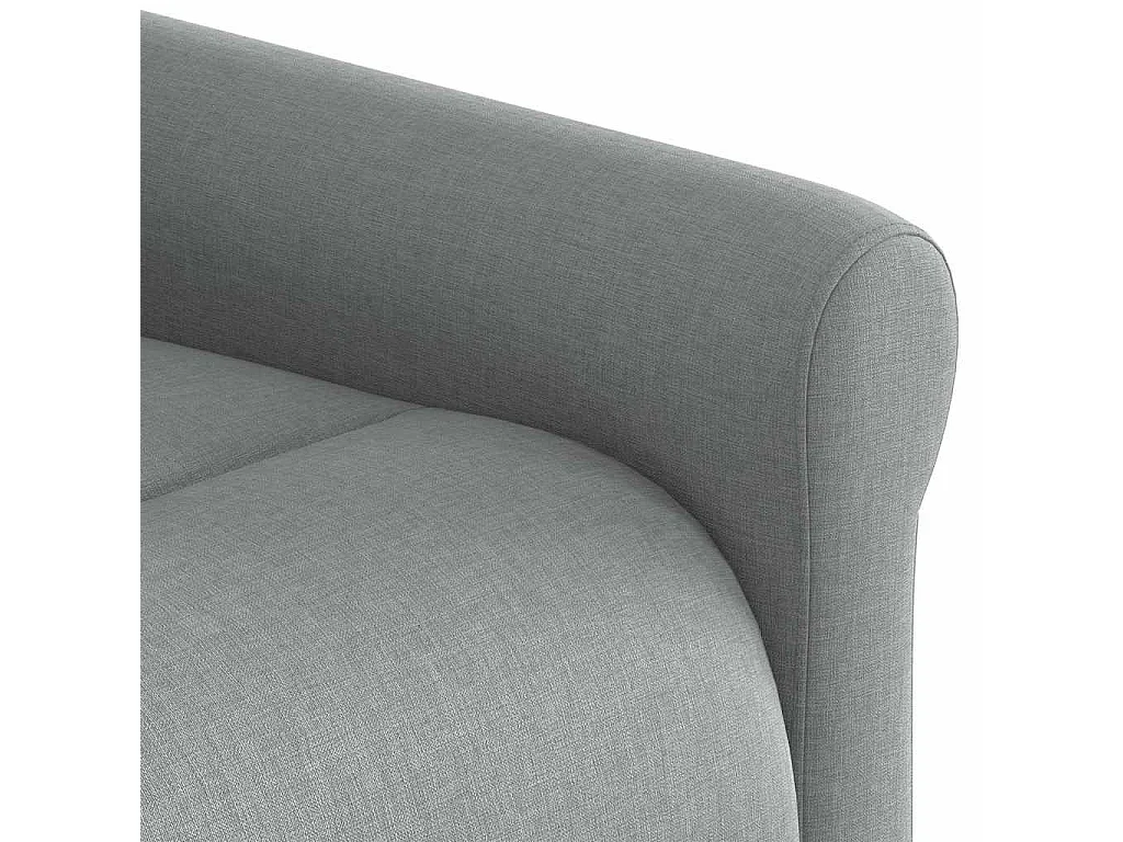 Fauteuil de massage inclinable Gris clair Tissu