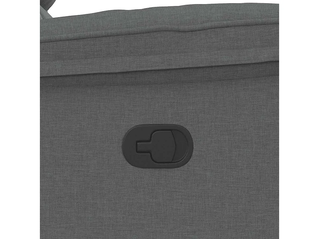 Fauteuil de massage inclinable Gris foncé Tissu