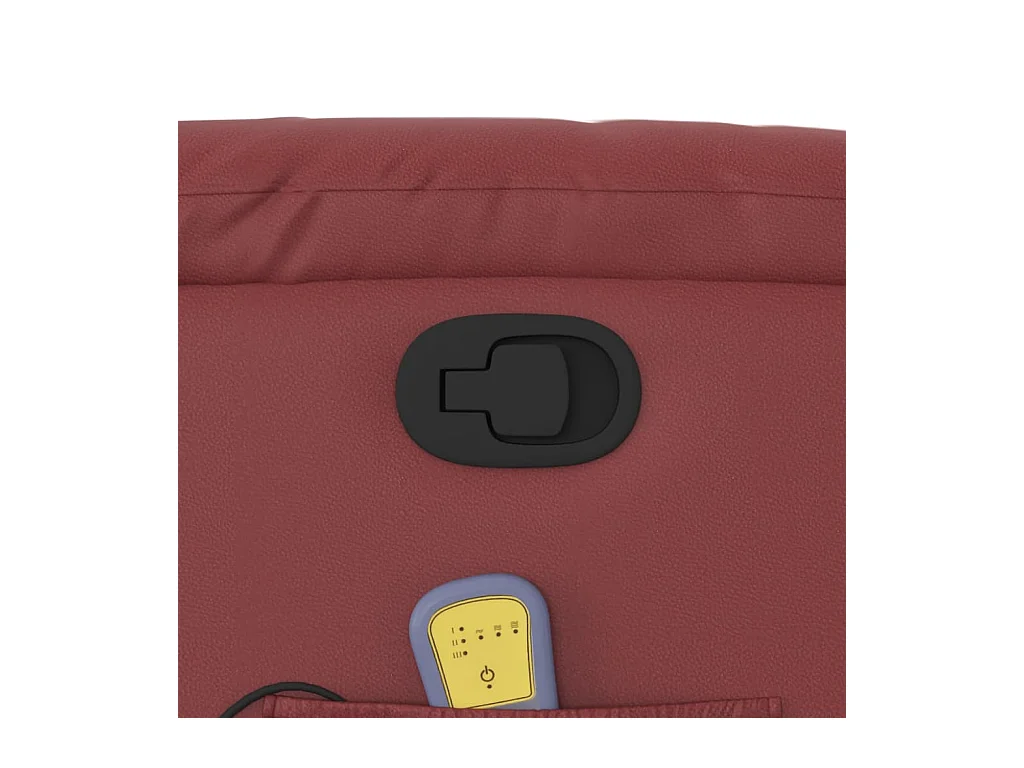 Massagestoel verstelbaar kunstleer wijnrood