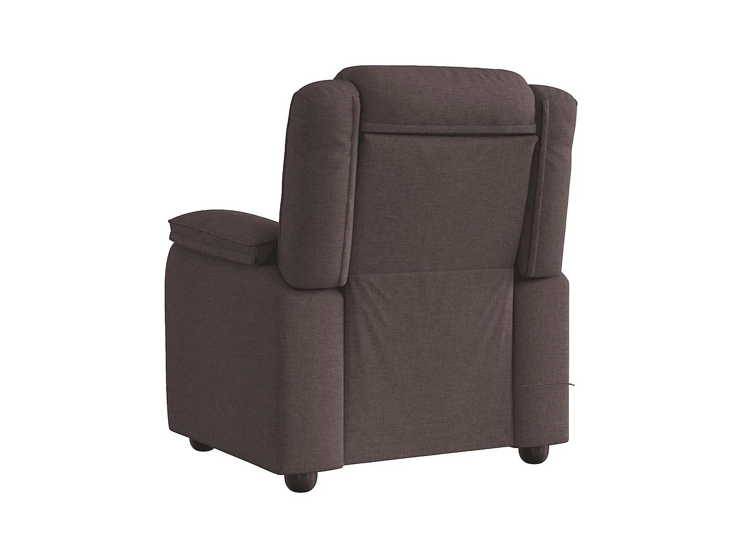 Fauteuil de massage inclinable Marron foncé Tissu