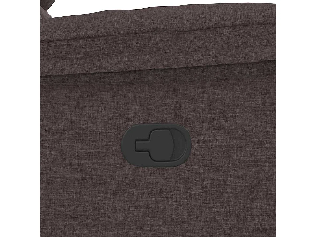 Fauteuil de massage inclinable Marron foncé Tissu