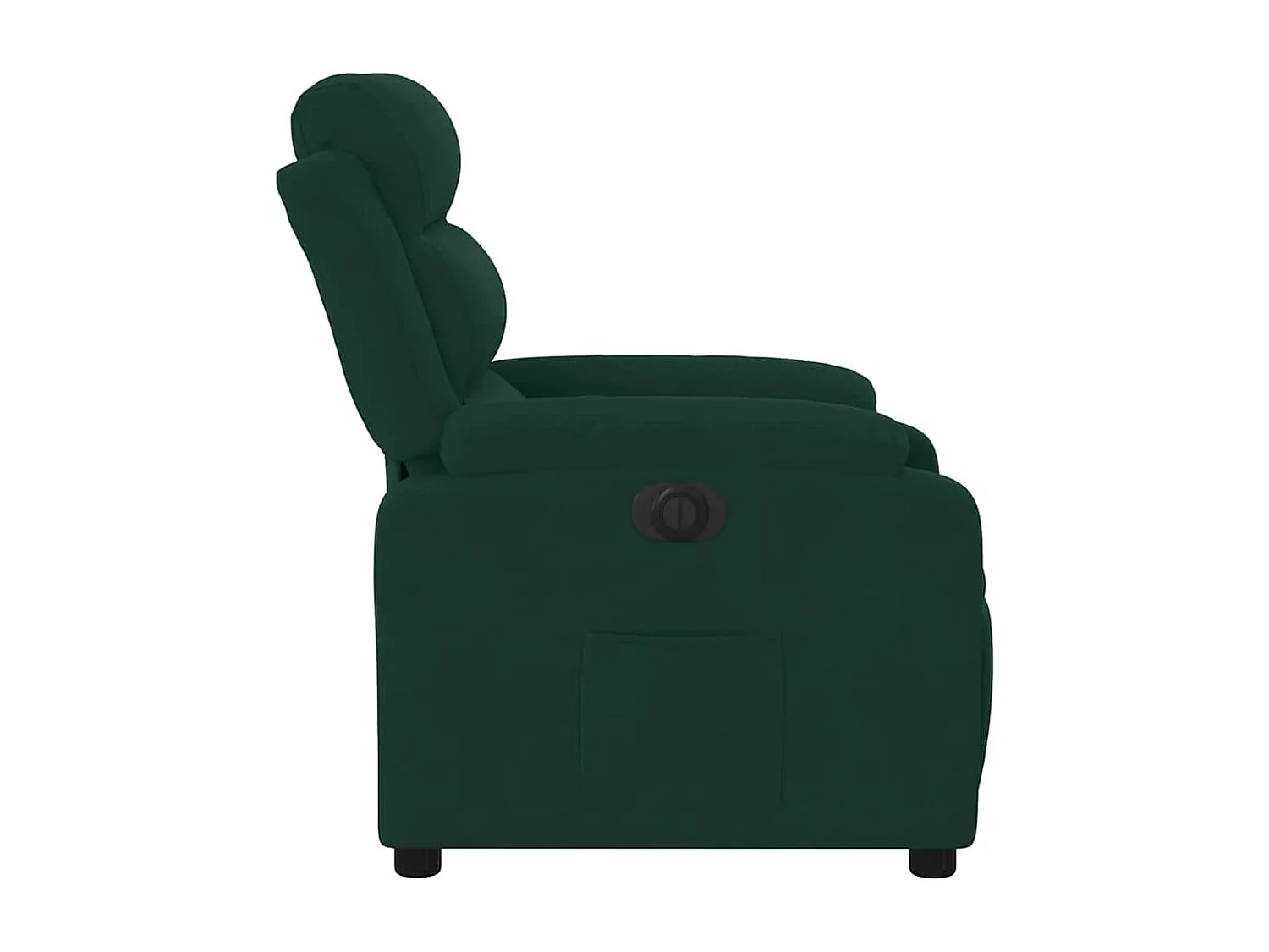 Fauteuil inclinable électrique vert foncé velours