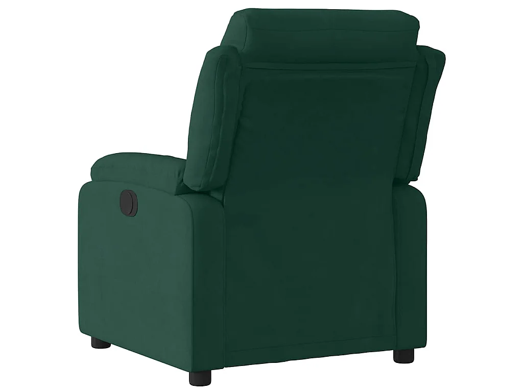 Fauteuil inclinable électrique vert foncé velours