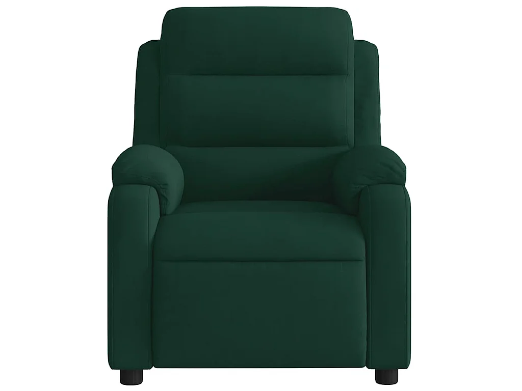 Fauteuil inclinable électrique vert foncé velours