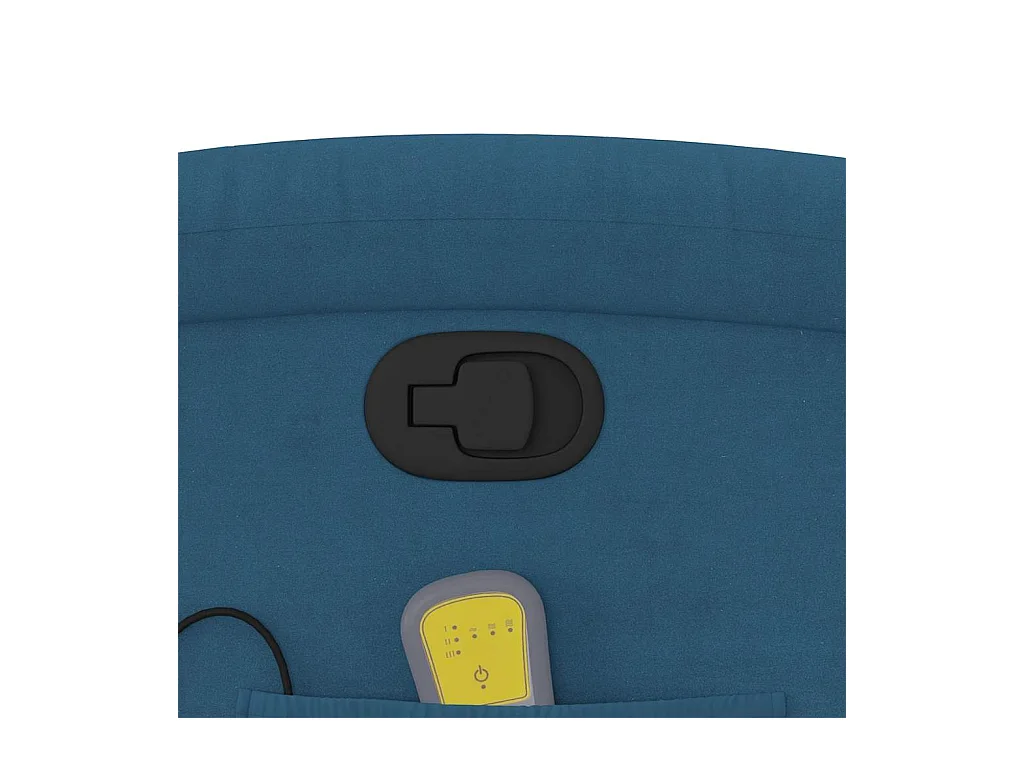 Fauteuil inclinable de massage bleu velours