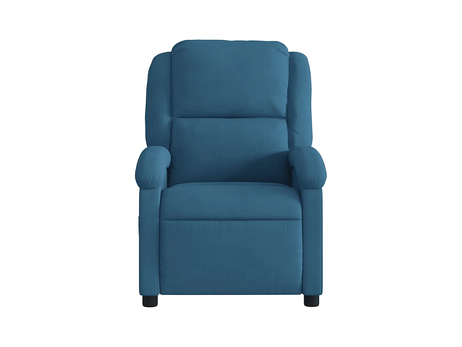 Fauteuil inclinable de massage bleu velours