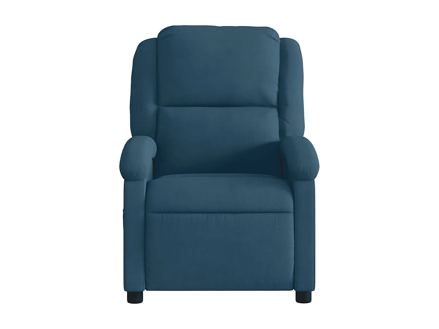 Fauteuil inclinable de massage bleu velours