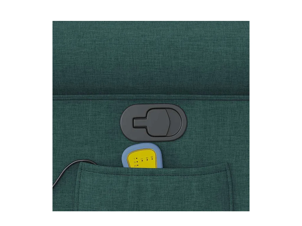 Massagestoel verstelbaar stof donkergroen