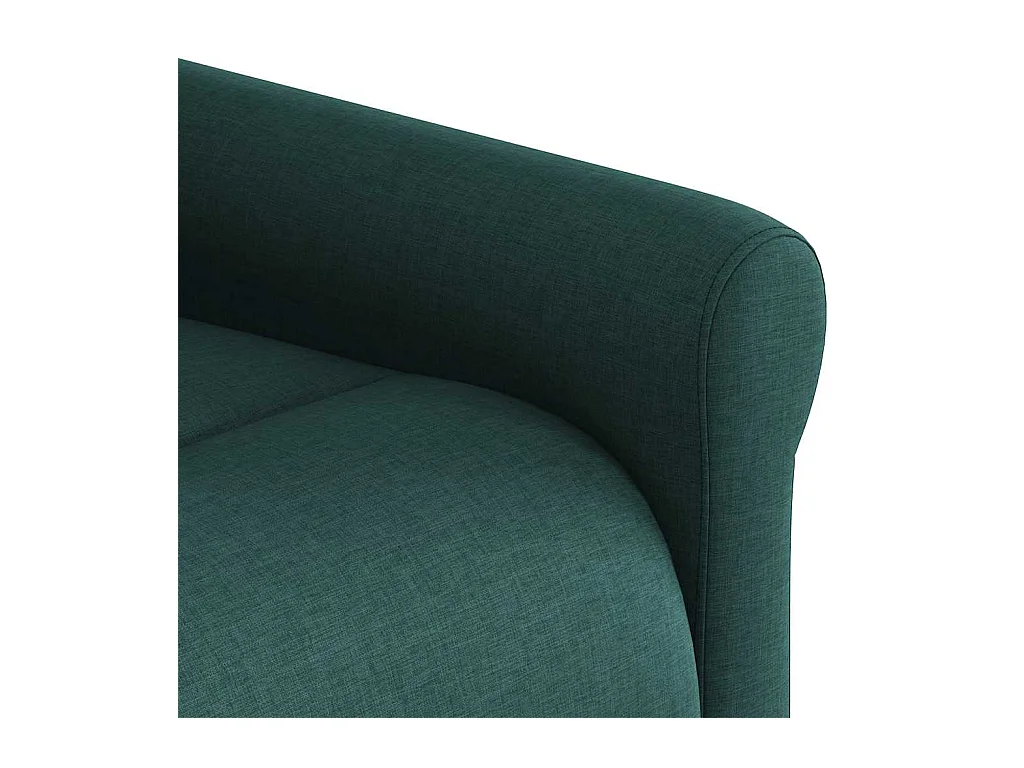 Fauteuil de massage inclinable Vert foncé Tissu