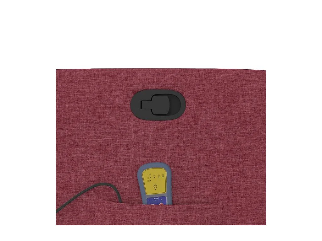 Massagestoel verstelbaar stof wijnrood