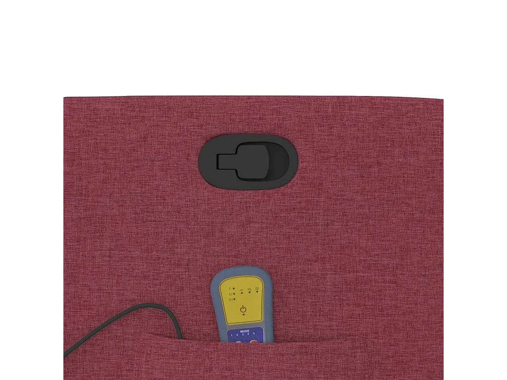 Fauteuil de massage inclinable Rouge bordeaux Tissu