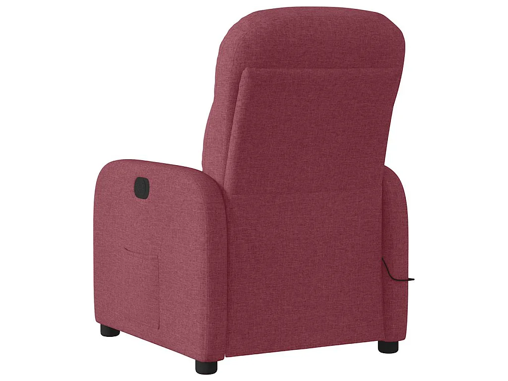 Massagestoel verstelbaar stof wijnrood