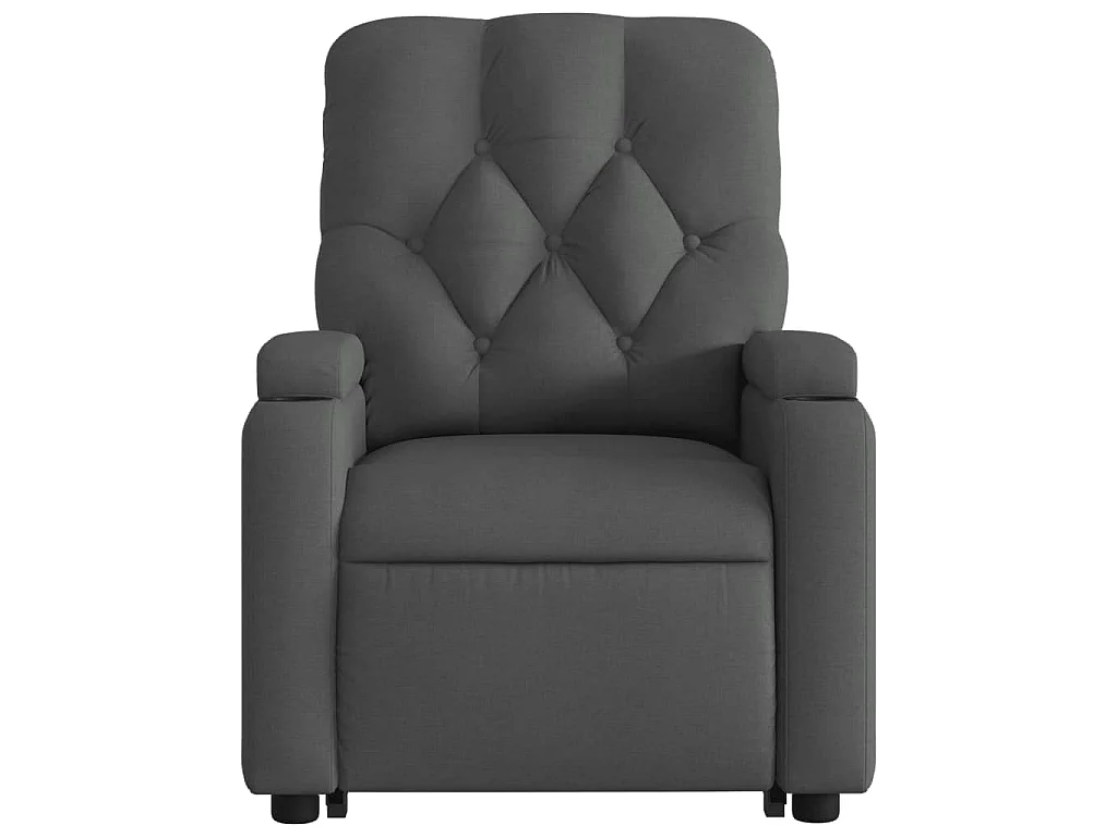 Fauteuil inclinable Gris foncé Tissu