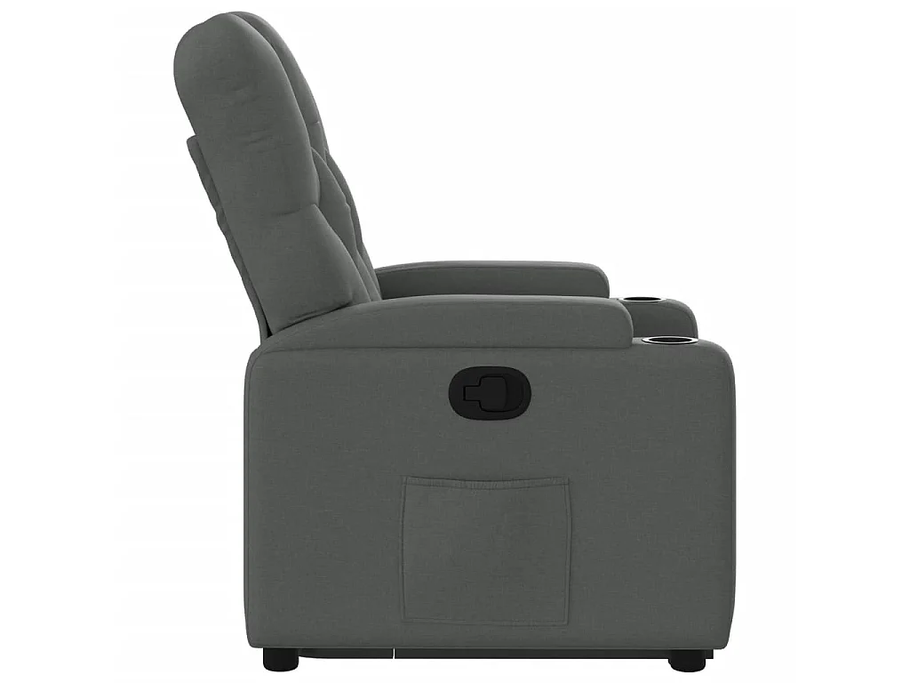 Fauteuil inclinable Gris foncé Tissu