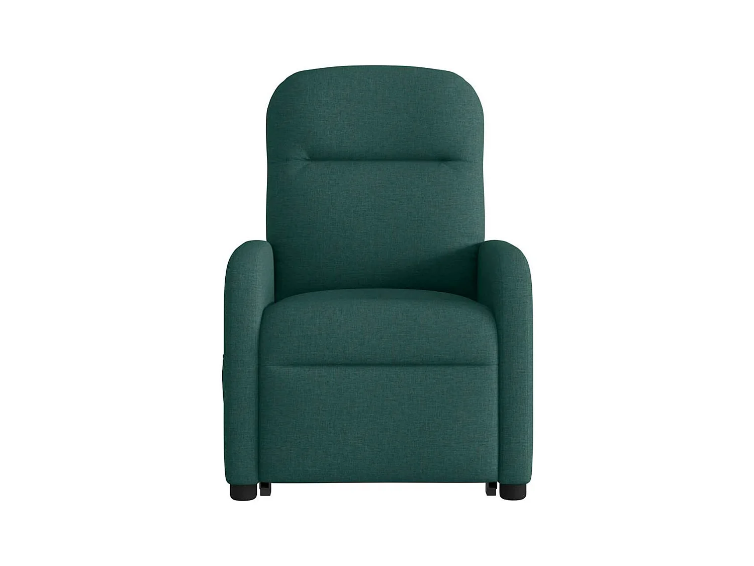 Fauteuil inclinable de massage Vert foncé Tissu