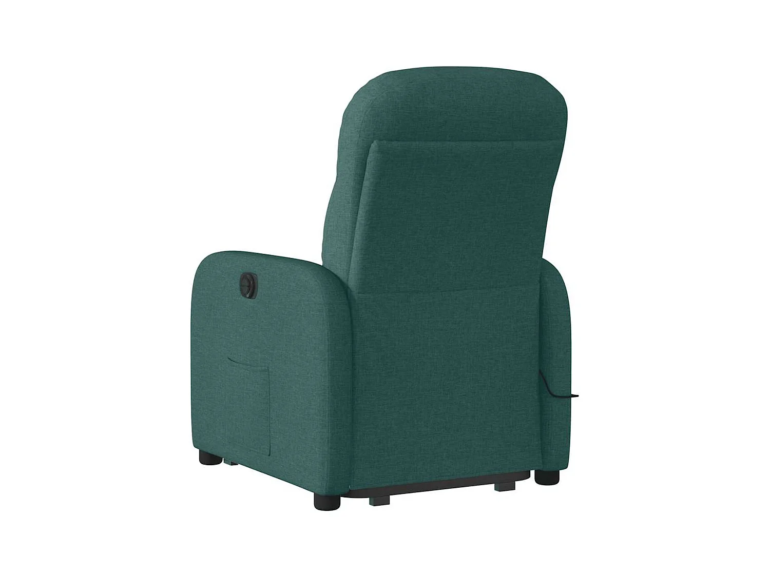 Fauteuil inclinable de massage Vert foncé Tissu