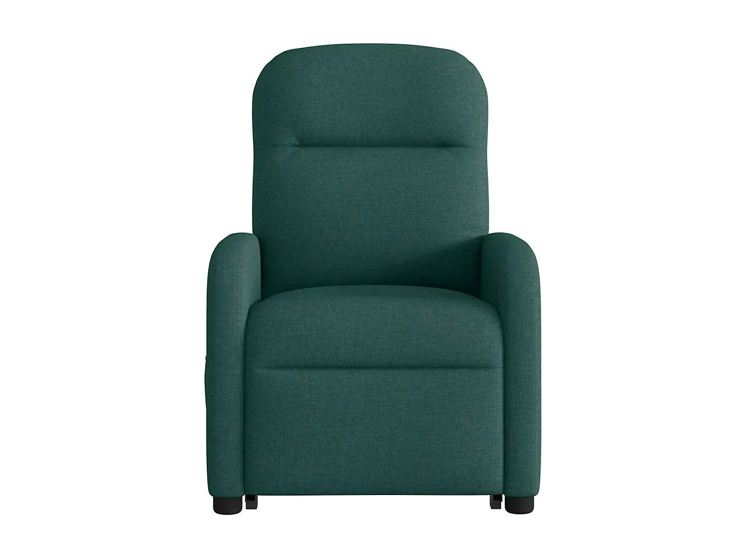 Fauteuil inclinable de massage Vert foncé Tissu