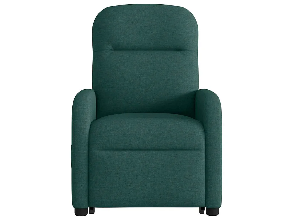 Fauteuil inclinable de massage Vert foncé Tissu