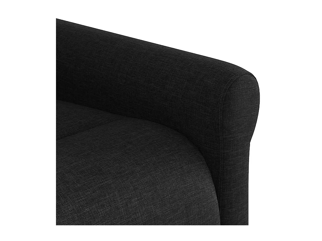 Poltrona de massagens reclinável tecido preto