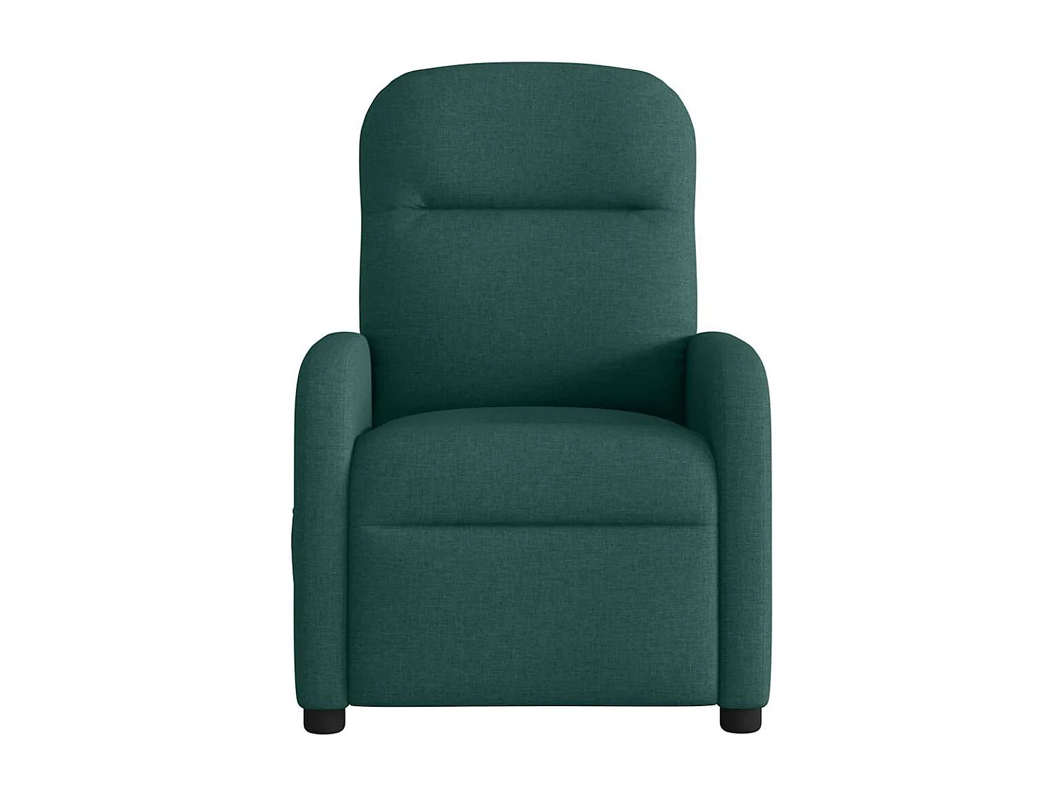 Massagesessel Elektrisch Dunkelgrün Stoff