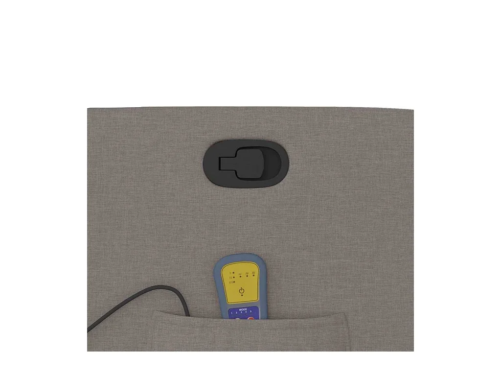 Massagestoel verstelbaar stof taupe